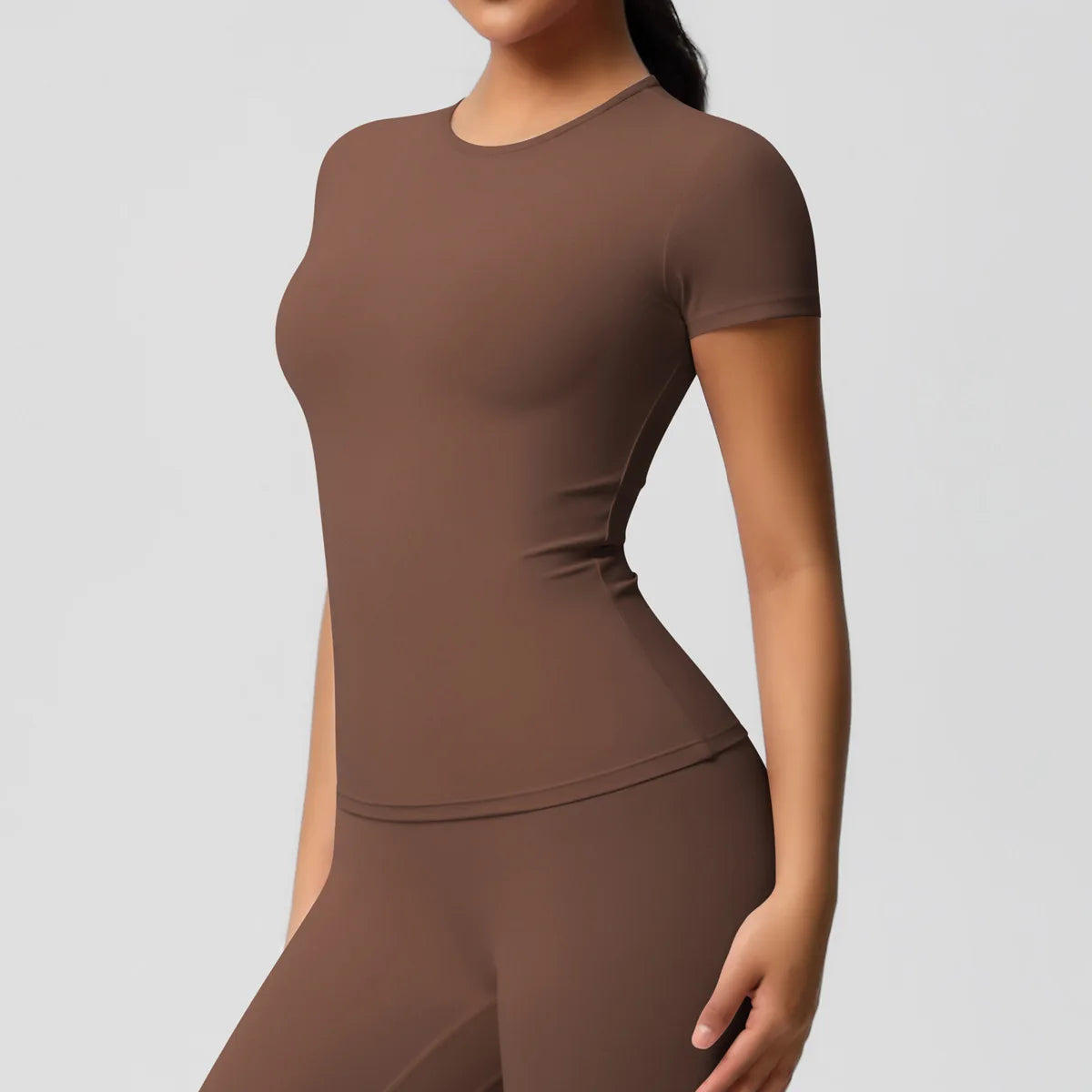 Women Short Sleeve Yoga Tee