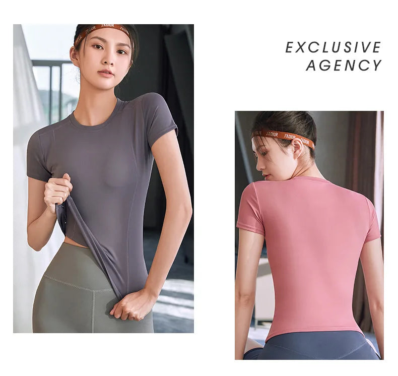 Women Quick Dry Fitness Tee